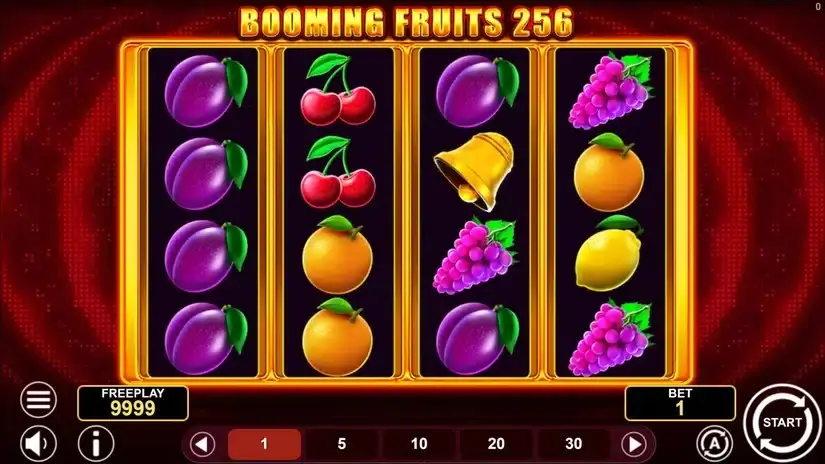 Booming Fruits 256 slot screenshot 1