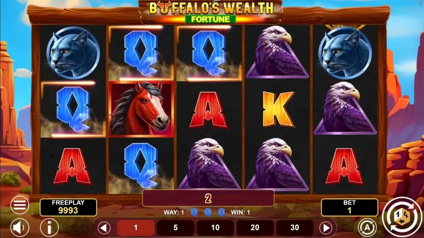 Buffalo’s Wealth Fortune slot screenshot 2