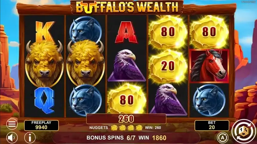 Buffalo’s Wealth slot screenshot 6