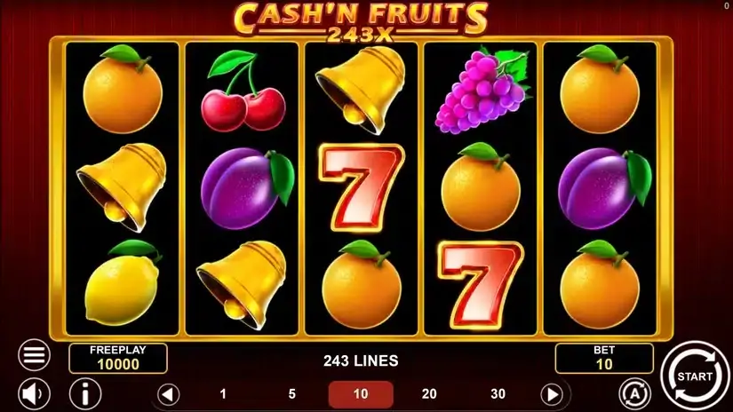 Cash’n Fruits 243 X slot screenshot 1