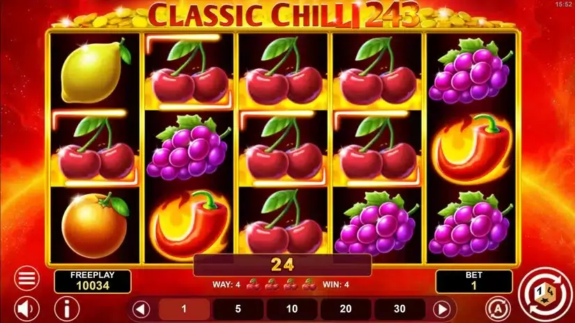 Classic Chili 243 slot screenshot 4