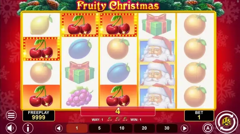 Fruity Christmas slot screenshot 3