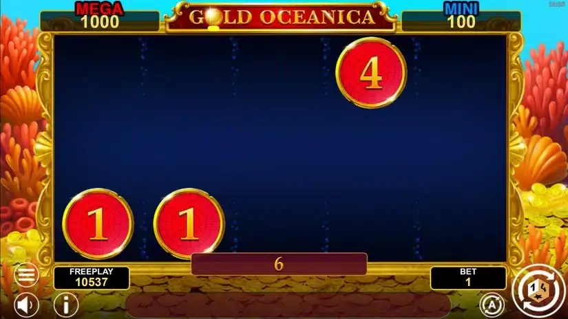 Gold Oceanica Hold And Win slot screenshot 5