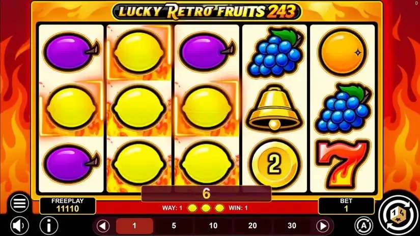 Lucky Retro Fruits 243 slot screenshot 5