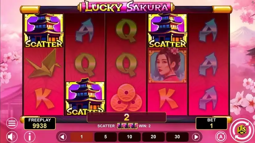 Lucky Sakura slot screenshot 3