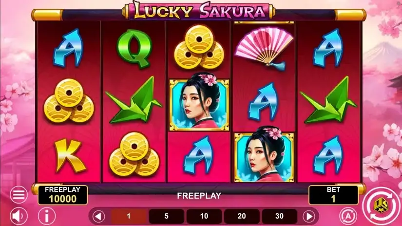 Lucky Sakura slot screenshot 1