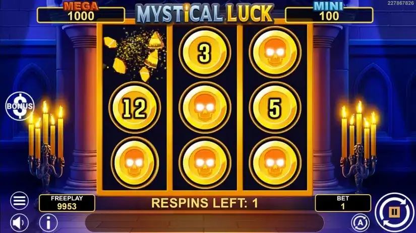 Mystical Luck Hold And Win slot screenshot 2