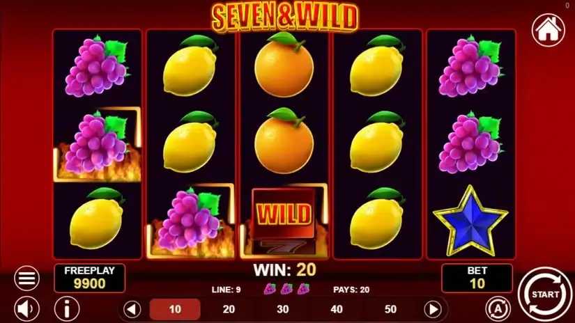 Seven & Wild slot screenshot 1
