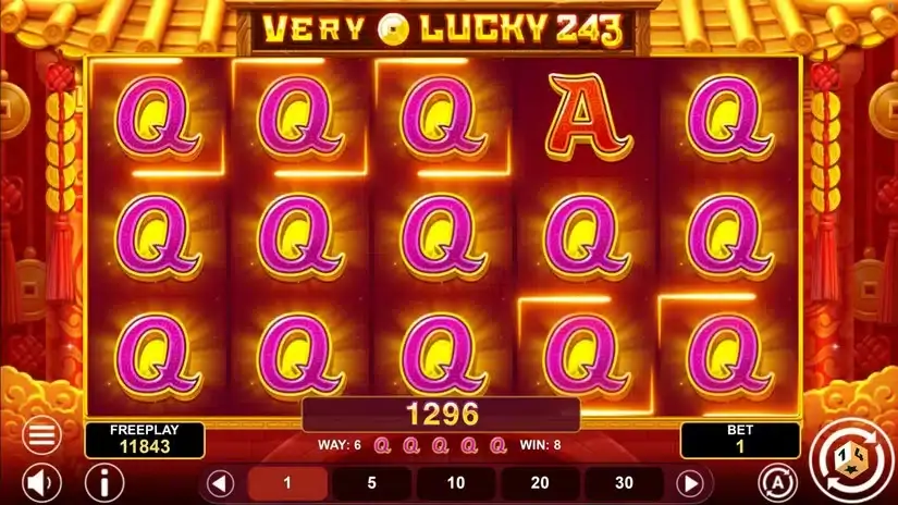 Very Lucky 243 slot screenshot 4