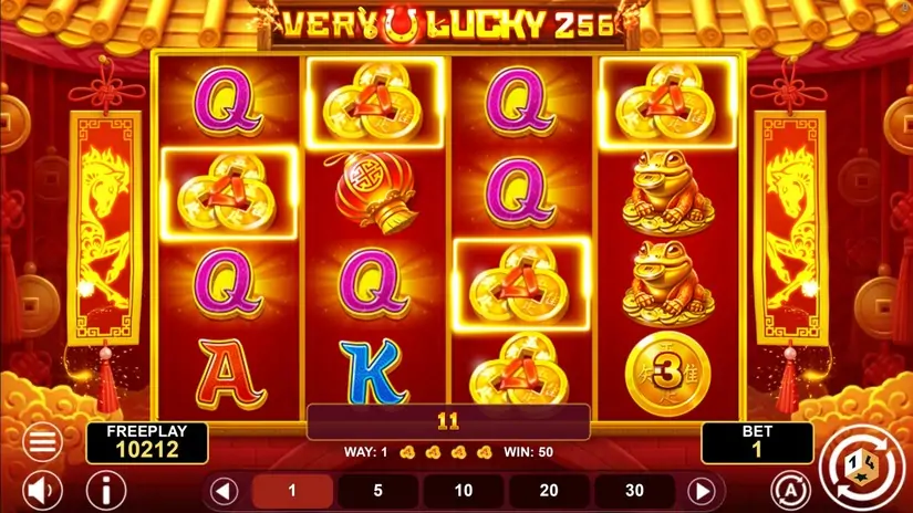 Very Lucky 256 slot screenshot 3