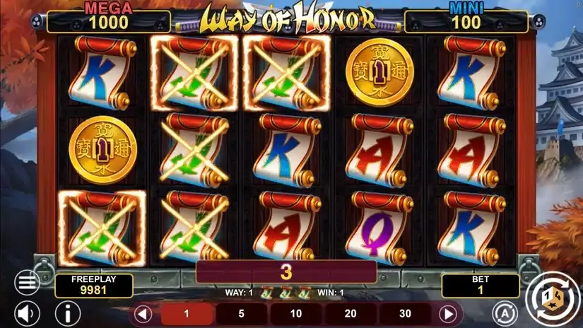 Way Of Honor Hold And Win slot screenshot 2