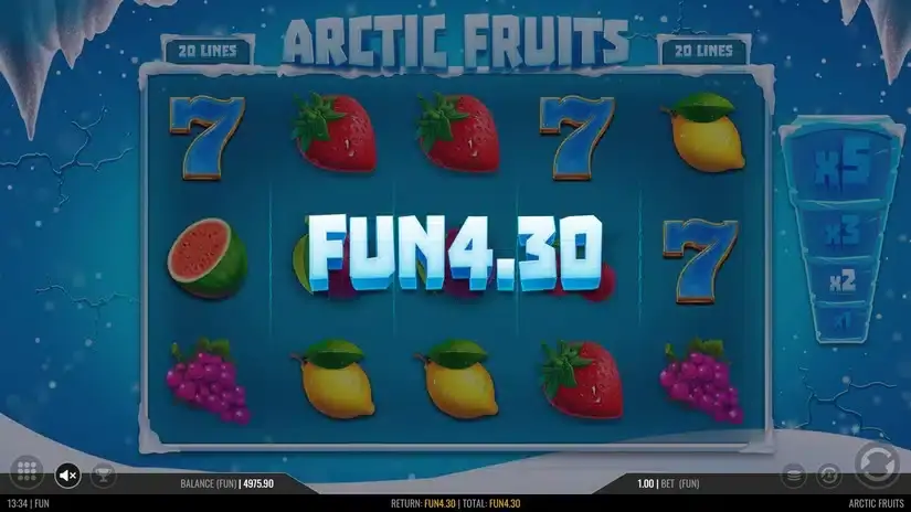 Arctic Fruits slot screenshot 4