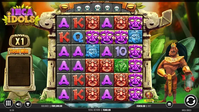 Inca Idols slot screenshot 1