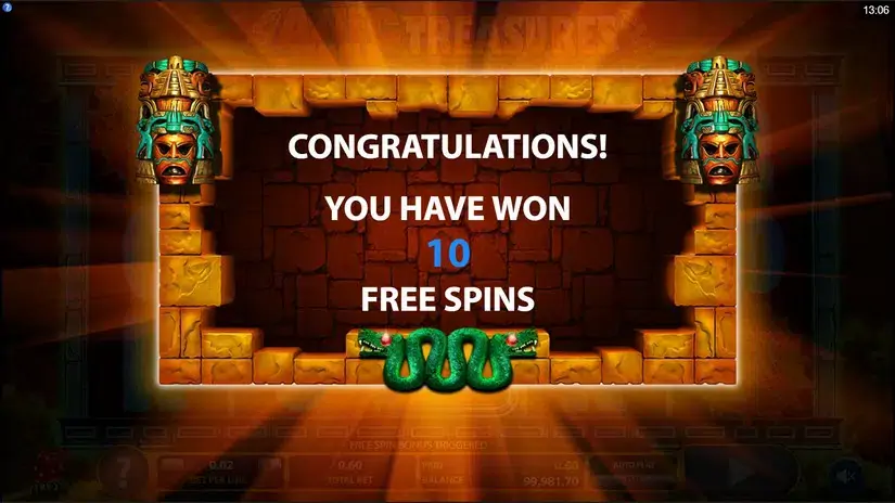 Aztec Temple Treasures slot screenshot 2