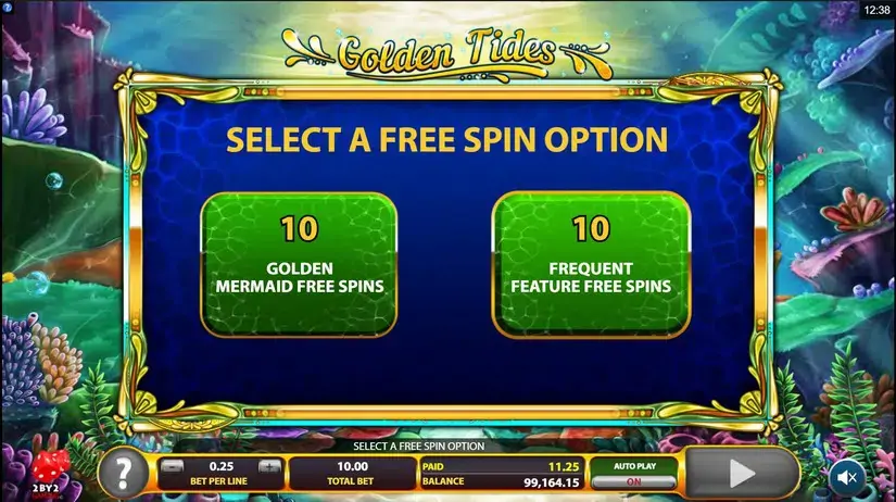 Golden Tides slot screenshot 3
