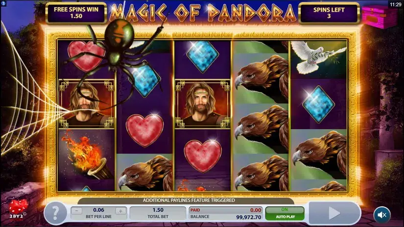 Magic Of Pandora slot screenshot 