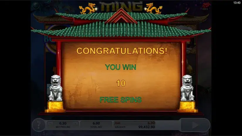 Ming Dynasty slot screenshot 4