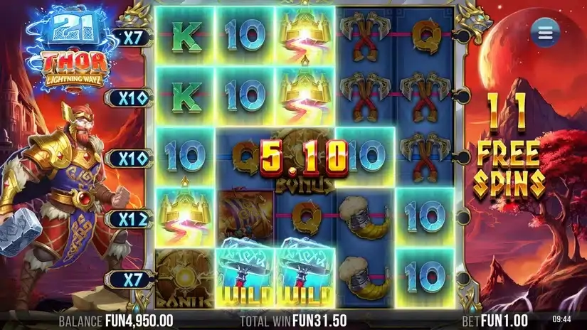 21 Thor Lightning Ways slot screenshot 6