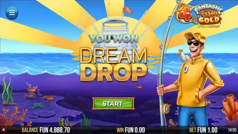 4 Fantastic Fish Gold Dream Drop slot screenshot 3