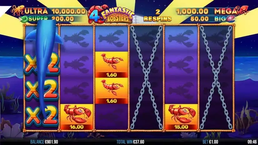 4 Fantastic Lobsters slot screenshot 6