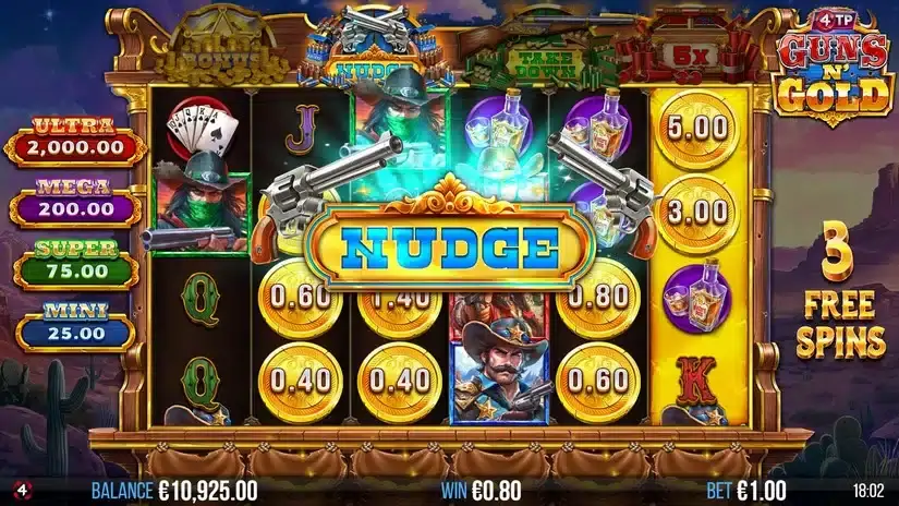 4TP Guns N’ Gold slot screenshot