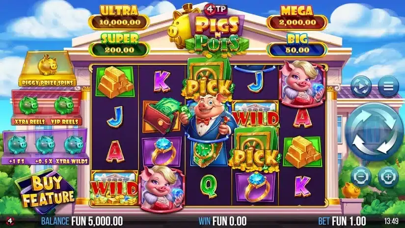 4TP Pigs N’ Pots slot screenshot