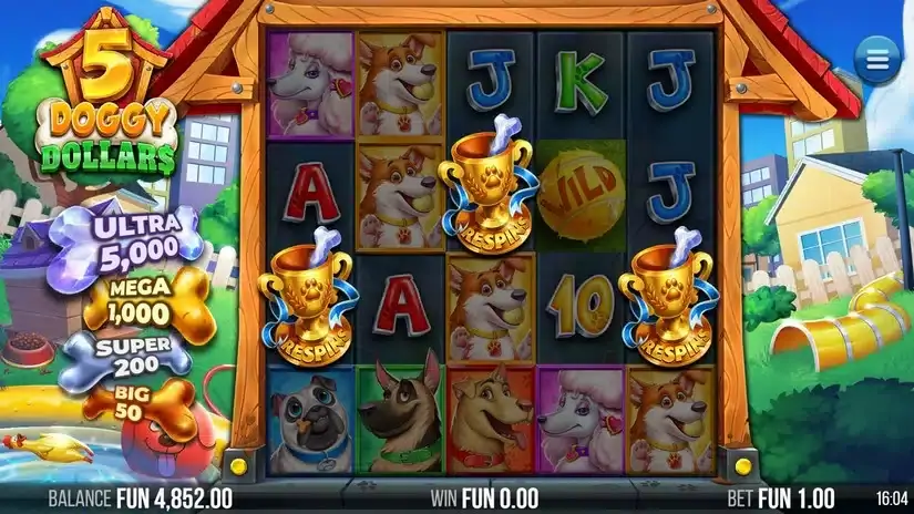 5 Doggy Dollars slot screenshot 5