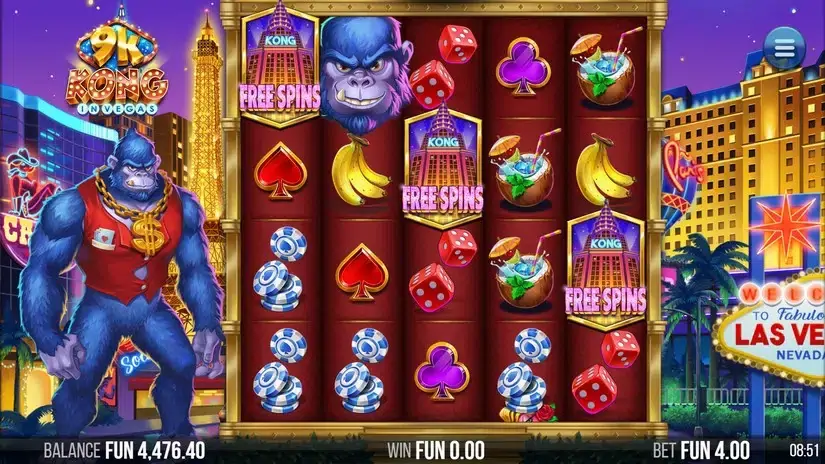 9k Kong in Vegas slot screenshot 6
