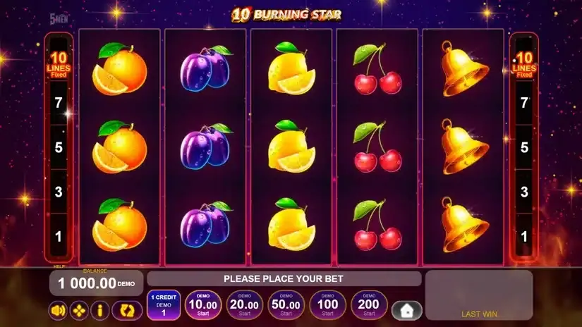 10 Burning Star slot screenshot 1