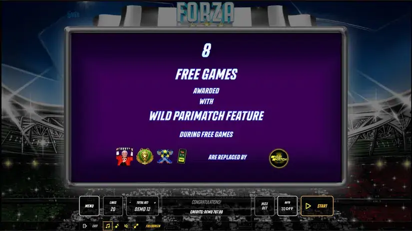 Forza slot screenshot 3