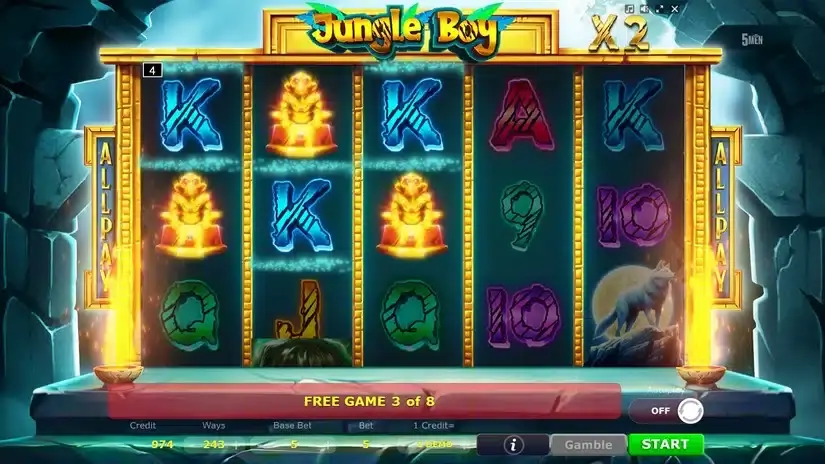Jungle Boy slot screenshot 5