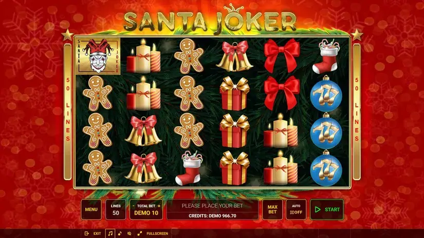 Santa Joker slot screenshot 1