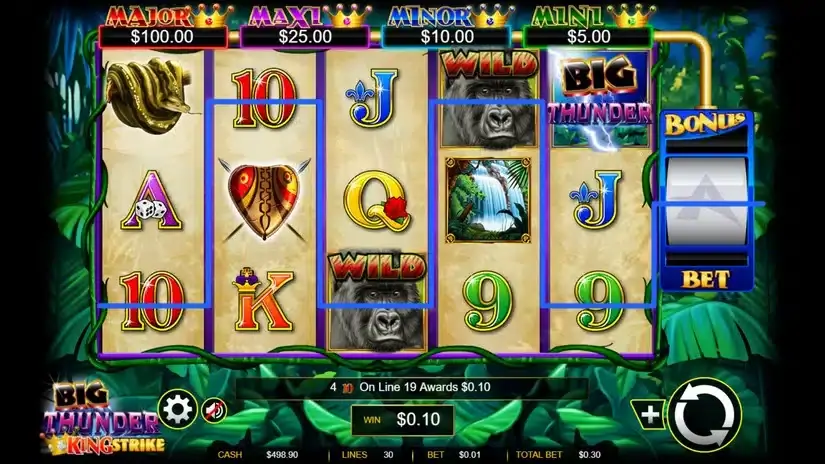 Big Thunder slot screenshot 2