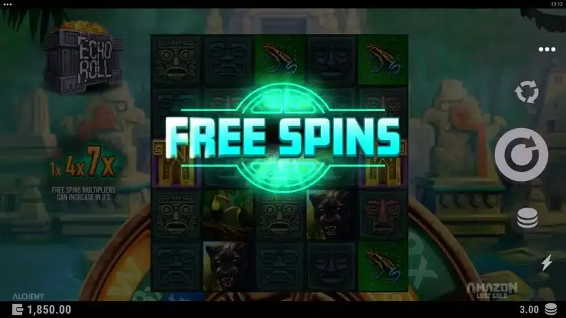 Amazon Lost Gold slot screenshot 2