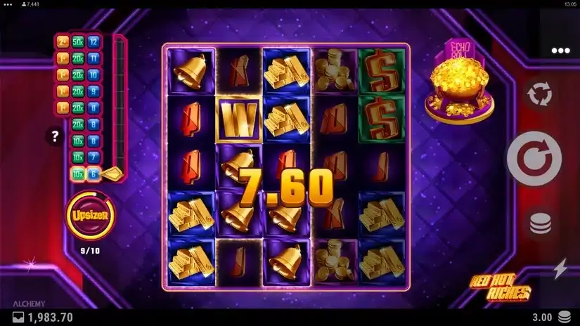 Red Hot Riches slot screenshot 
