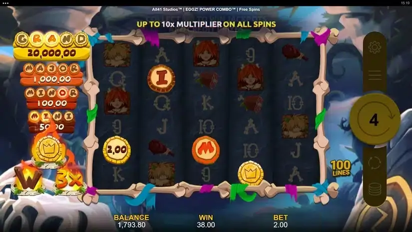 Eggz! POWER COMBO slot screenshot