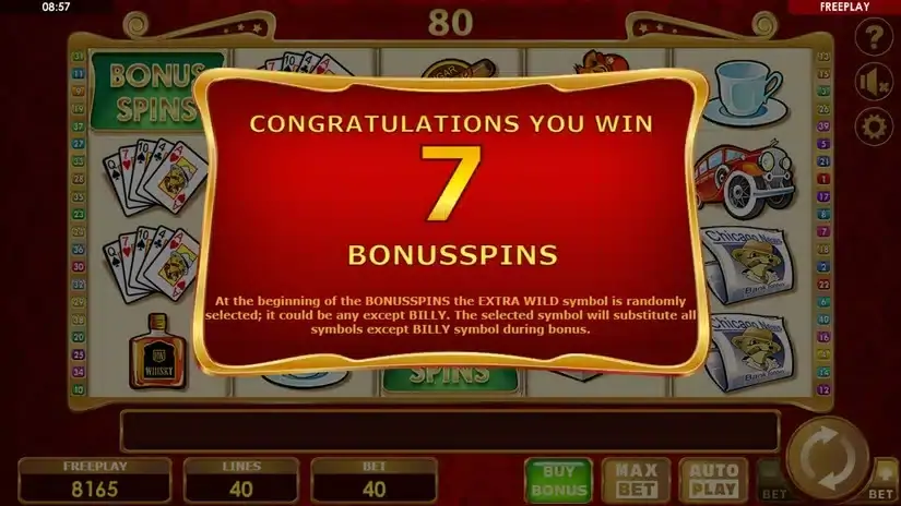 Billyonaire Bonus Buy slot screenshot 4