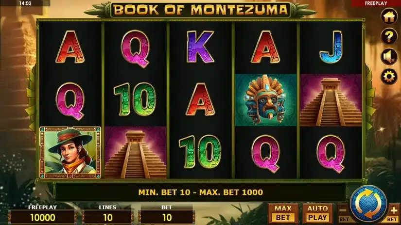 Book of Montezuma slot screenshot 1