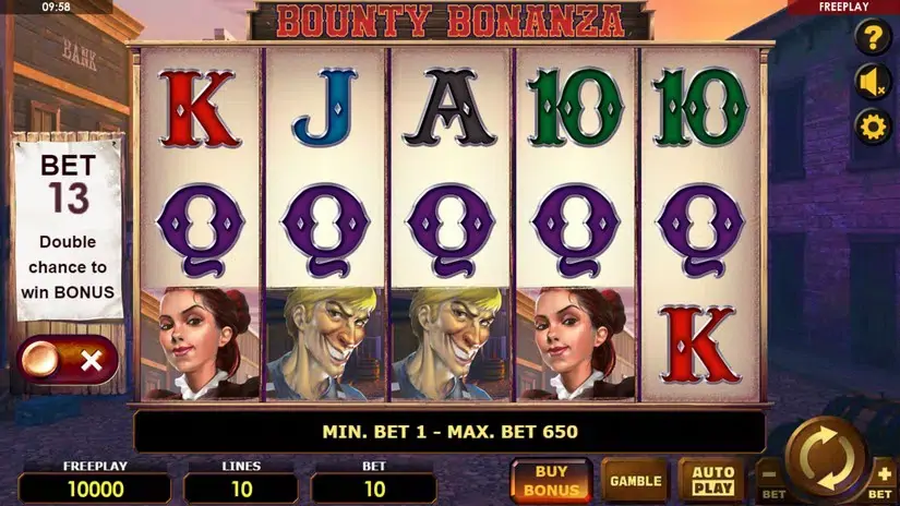 Bounty Bonanza slot screenshot 1