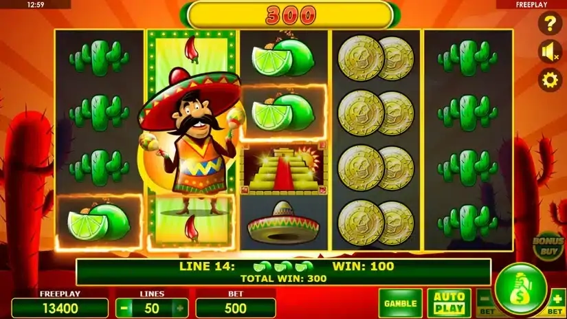 Chilli Willie slot screenshot 