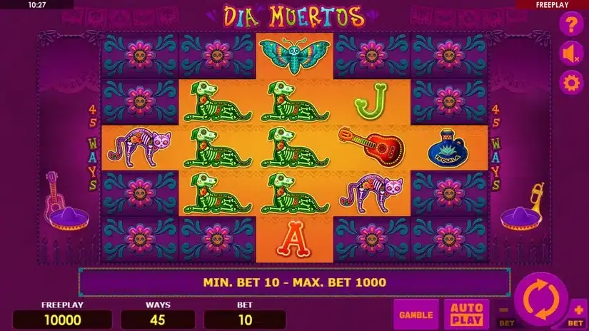 Dia Muertos slot screenshot 1