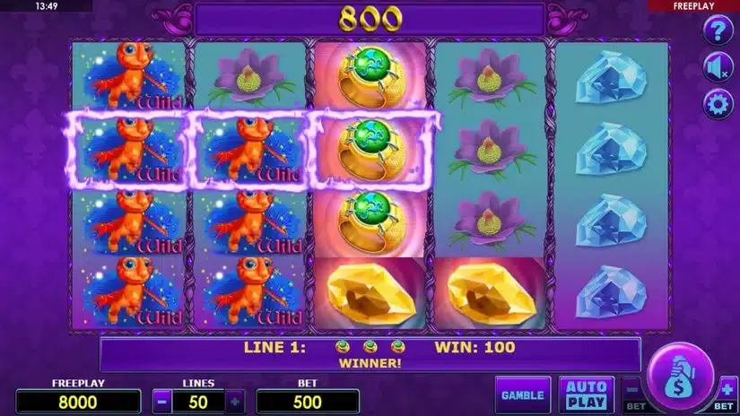 Dragons Mystery slot screenshot 2