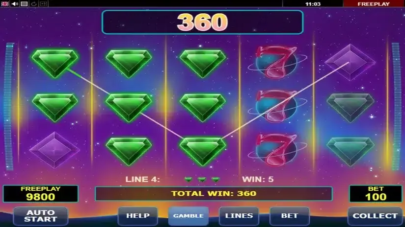 Gem Star slot screenshot 2