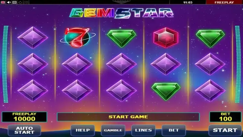 Gem Star slot screenshot 1