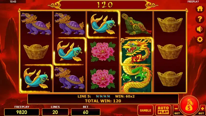 Grand Wild Dragon 20 slot screenshot 2