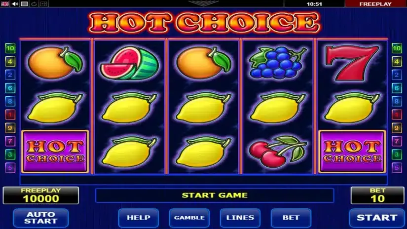 Hot Choice slot screenshot 1