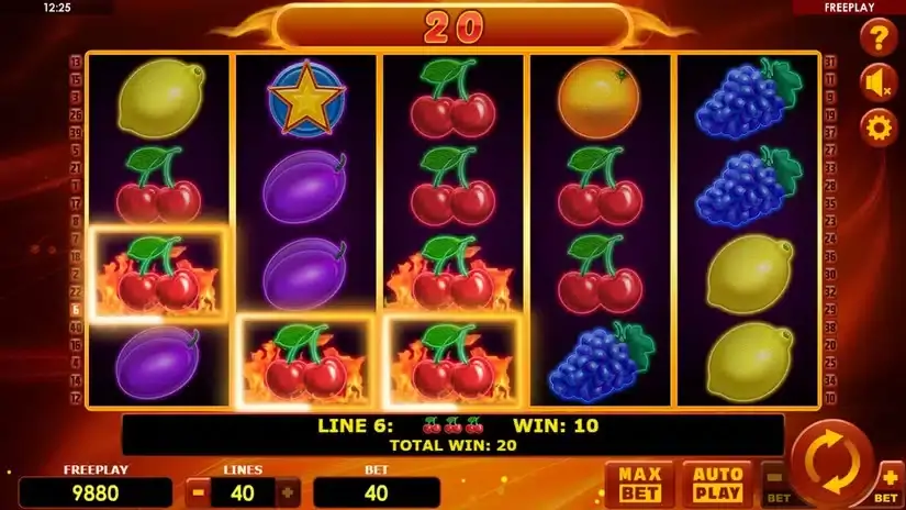 Hot Fruits 40 slot screenshot 3