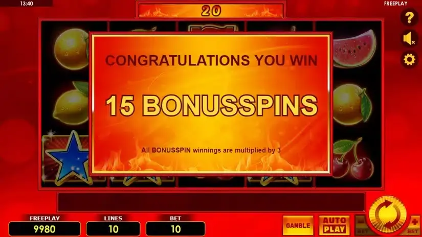 Hot Scatter Deluxe slot screenshot 3