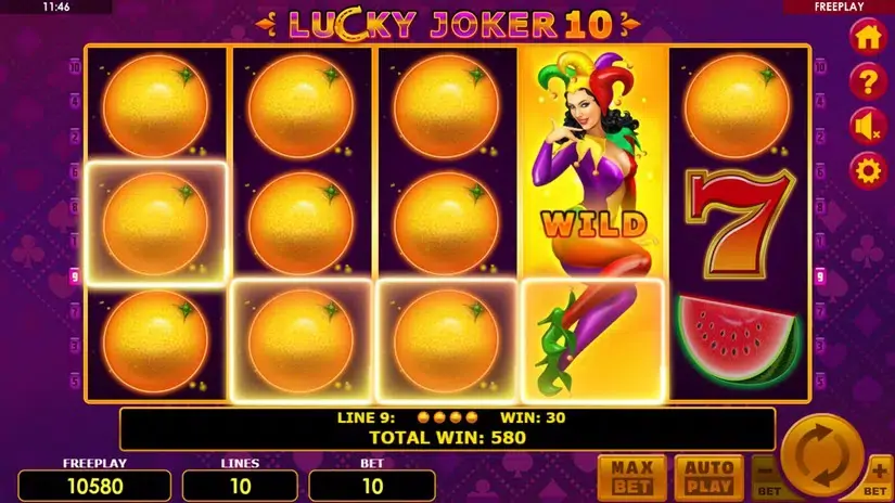 Lucky Joker 10 slot screenshot 3