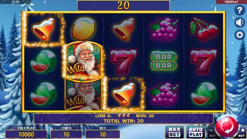 Santas Fruits slot screenshot 4